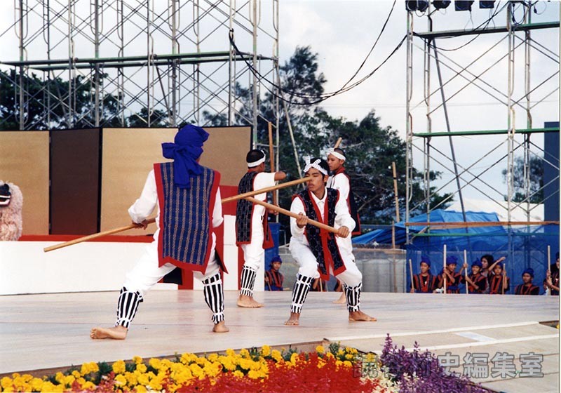 波平棒　波平子ども会（受け継ごう読谷の心）