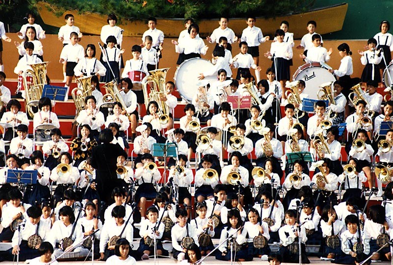 吹奏楽演奏　読谷中学校・古堅中学校（創作「進貢船」）