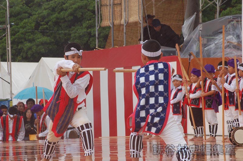 波平棒　波平子ども会（受け継ごう読谷の心）