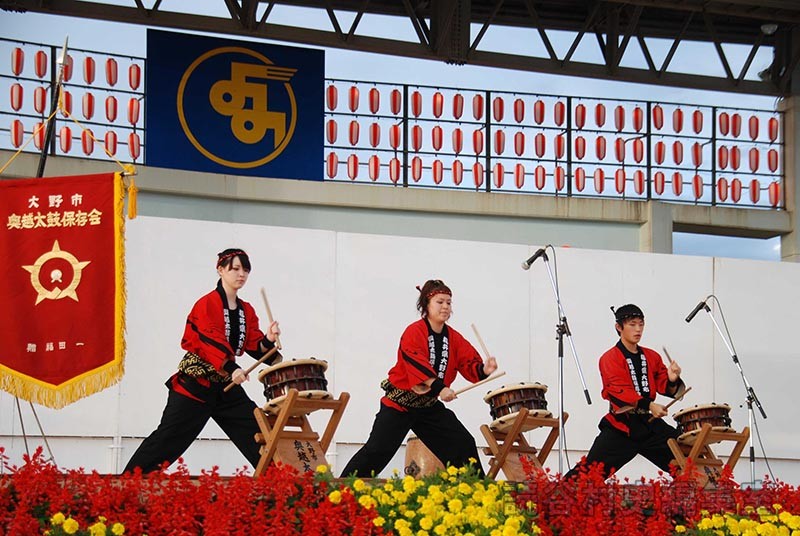芸能交流　奥越太鼓（福井県大野市）