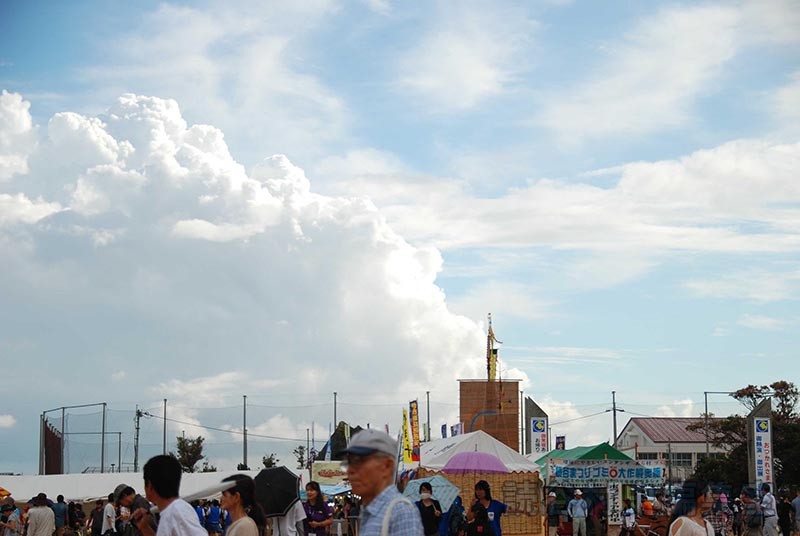 会場風景　降雨