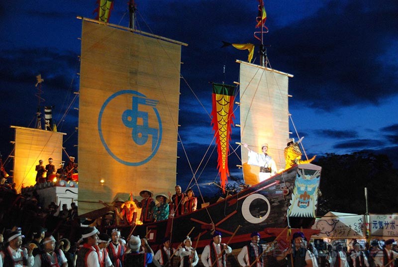 「航」進貢船　泰期一行（創作「進貢船」）