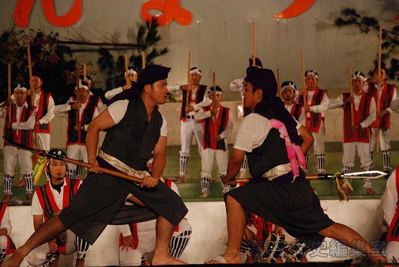 「宴」棒術　波平伝統芸能保存会（創作「進貢船」）