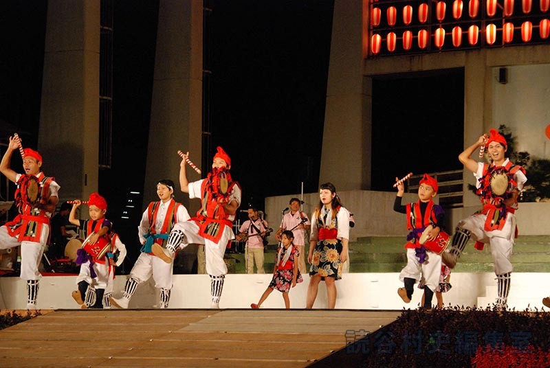 「送」エイサー　喜名青年会（創作「進貢船」）